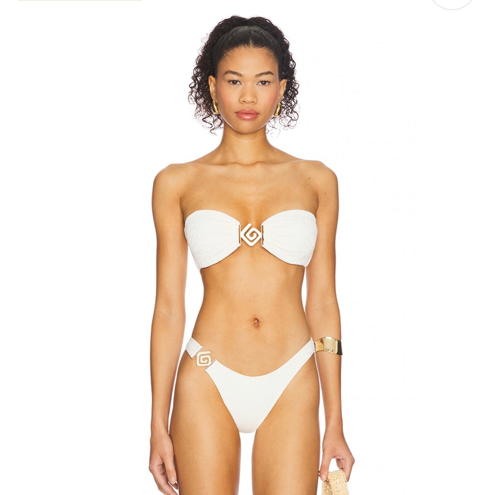 L*Space x Rails Aziza Top & Bikini Bottoms in Cream